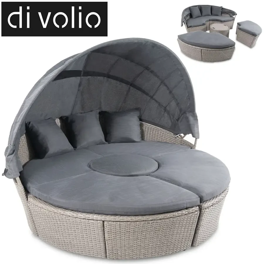 Садові меблі Di Volio MILANO сіро-графітова. Для терас