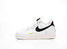 Чоловічі зимові кросівки Nike Air Force 1 Low Winter All White Black Найк Аїр Форс білі шкіра хутро, фото 11