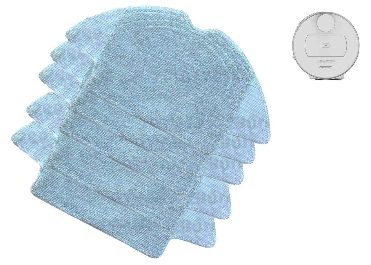 Комплект мікрофібрових (5 шт.) серветок сумісних з Rowenta TEFAL X-Plorer Series 75 (RG7687 / RR7687WH), фото 1