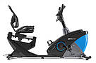 Електромагнітний, горизонтальний велотренажер  Hop-Sport HS-070L Helix iConsole+ синій. З монітором, фото 11