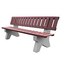 Лавка садова Фортеця ЛБ-3 на бетонних ніжках 2060*880*460