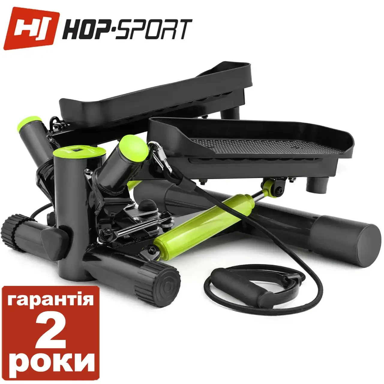 Степпер Hop-Sport HS-035S Joy Чорний-салатовий. З LED монітором