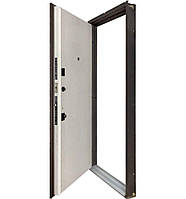 Вхідні двері Булат Ультра, модель 539/237. Колір: mamba morion/рустик авиньон блан, фото 2