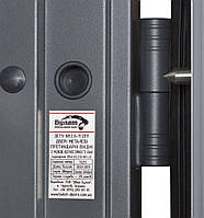 Вхідні двері Булат Ультра, модель 539/237. Колір: mamba morion/рустик авиньон блан, фото 10