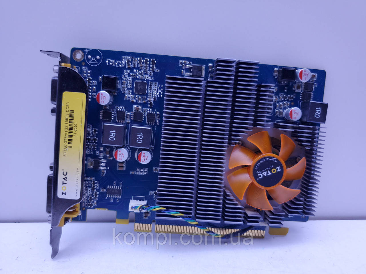 Відеокарта ZOTAC GeForce GT220 1GB (GDDR3,128 Bit,HDMI,PCI-Ex,Б/у), фото 1