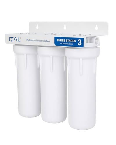 Потрійний фільтр ITAL, кран+картриджі, фото 1