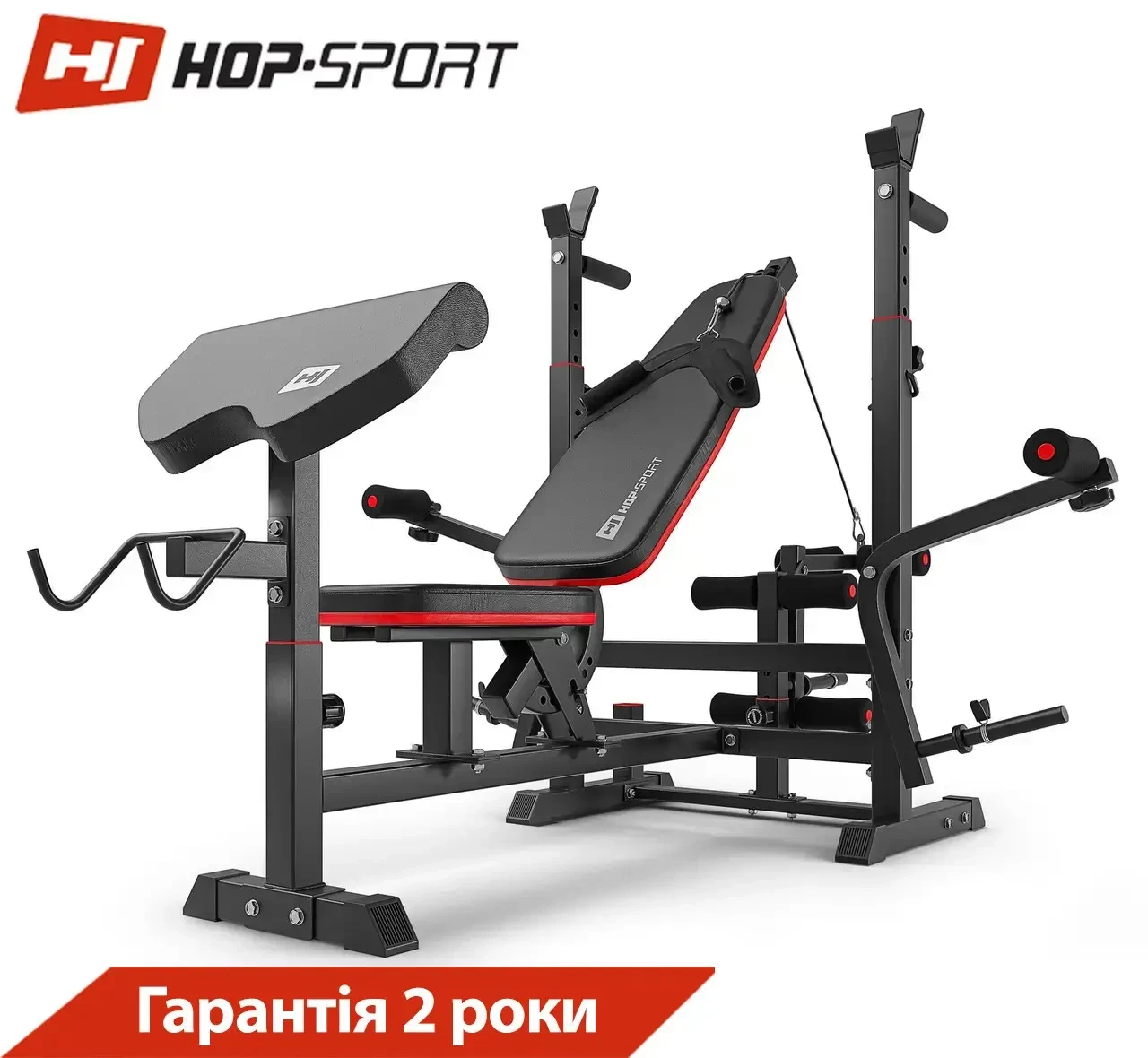 Лавка для тренувань Hop-sport HS-1075 PRO з партою Скотта . Гарантія 2 роки, Для дому