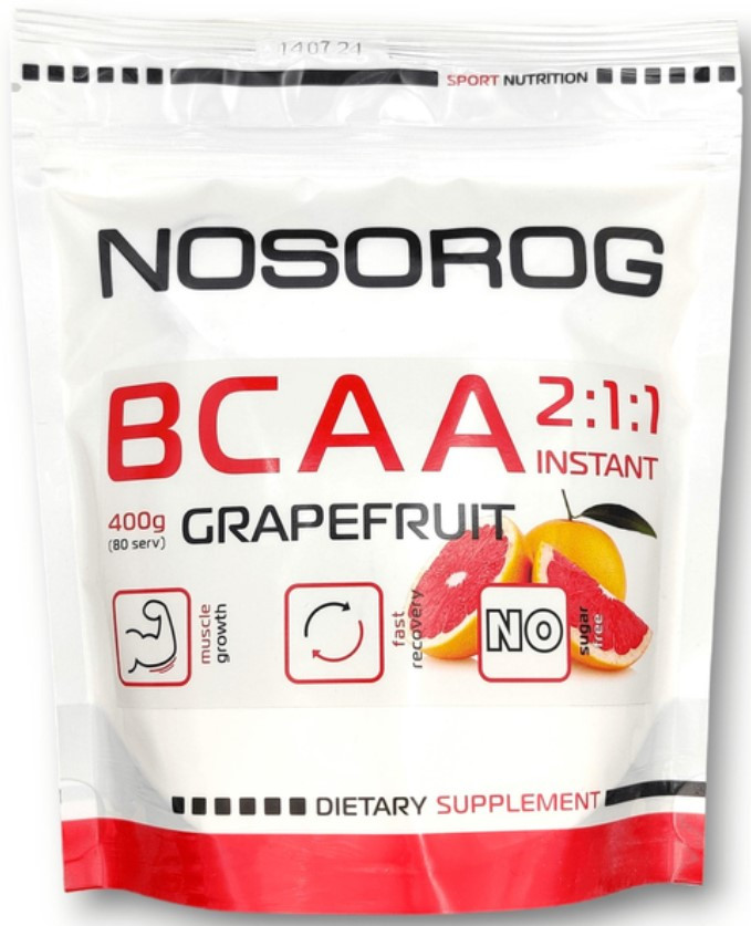 Амінокислоти BCAA Nosorоg BCAA 2:1:1 Instant 400 г Грейпфрут