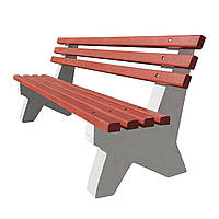 Лавочка садова Фортеця ЛБ - 2 на бетонних ніжках 2060*880*460-830