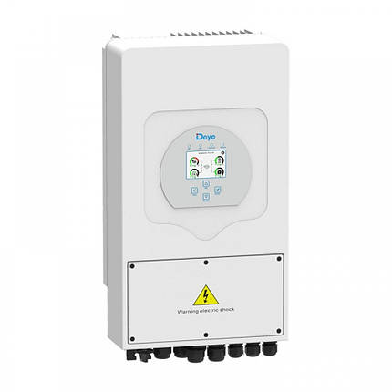 Гібридний інвертор SUN-6K-SG03LP1-EU DEYE Wi-Fi (6 KW, 1 ФАЗА, 2 MPPT), фото 1