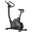 Велотренажер електромагнітний Gymtek XB4000. До 150 кг. Чорно-синій. Вертикальний.. З монітором, фото 3