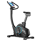 Велотренажер електромагнітний Gymtek XB4000. До 150 кг. Чорно-синій. Вертикальний.. З монітором, фото 4