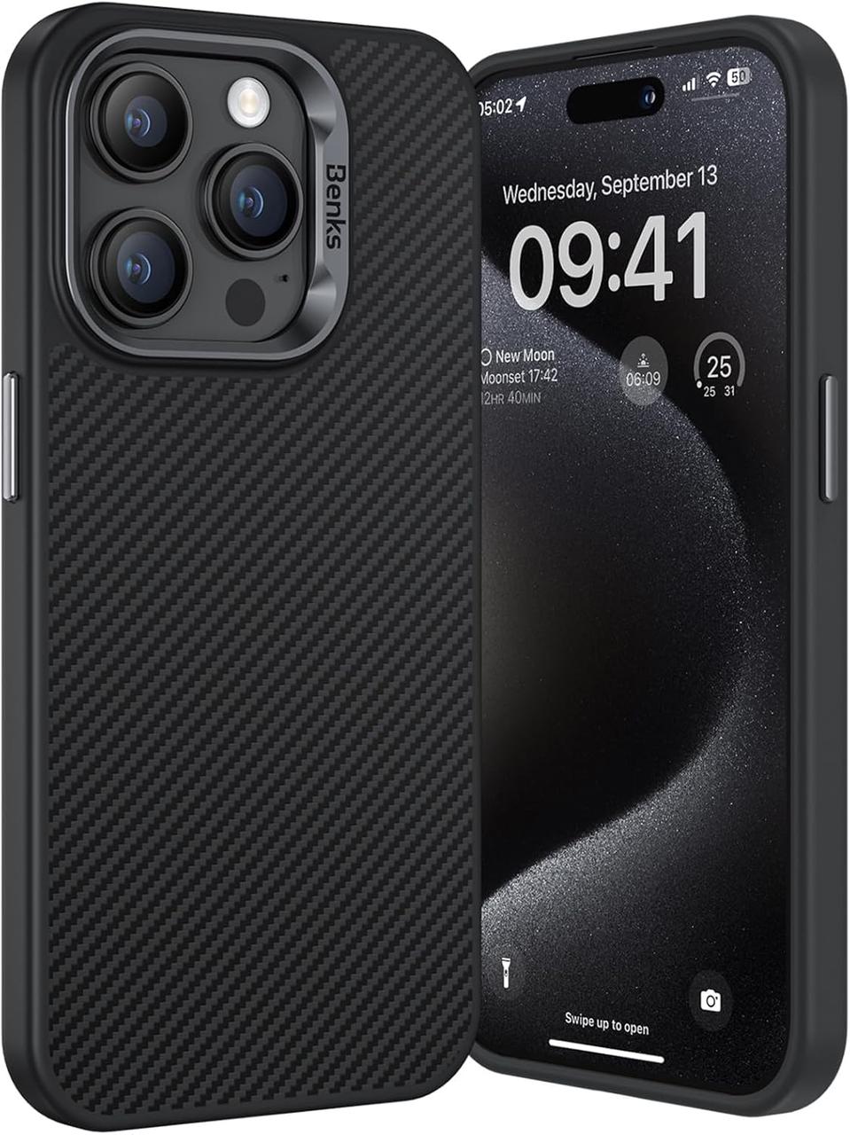 Чохол Benks MagClap ArmorPro Case built with Kevlar® 600D для iPhone 15 Pro
