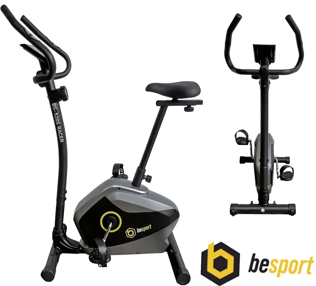 Велотренажер магнітний Besport BS-520S RACER. До 130 кг. Вертикальний.. З монітором