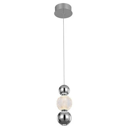 LED світильник підвісний Italux 7W 3000K хром PND-83728-7W-3K, фото 1