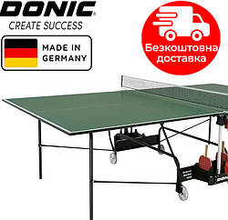 Теннісний стіл Donic Indoor Roller 400 для приміщень. Німеччина. Зелений. Якість TOP