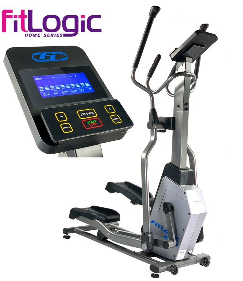 Орбітрек Fitlogic E110 До 125 кг. Електромагнітний. Спортзальні характеристики. Для похудання