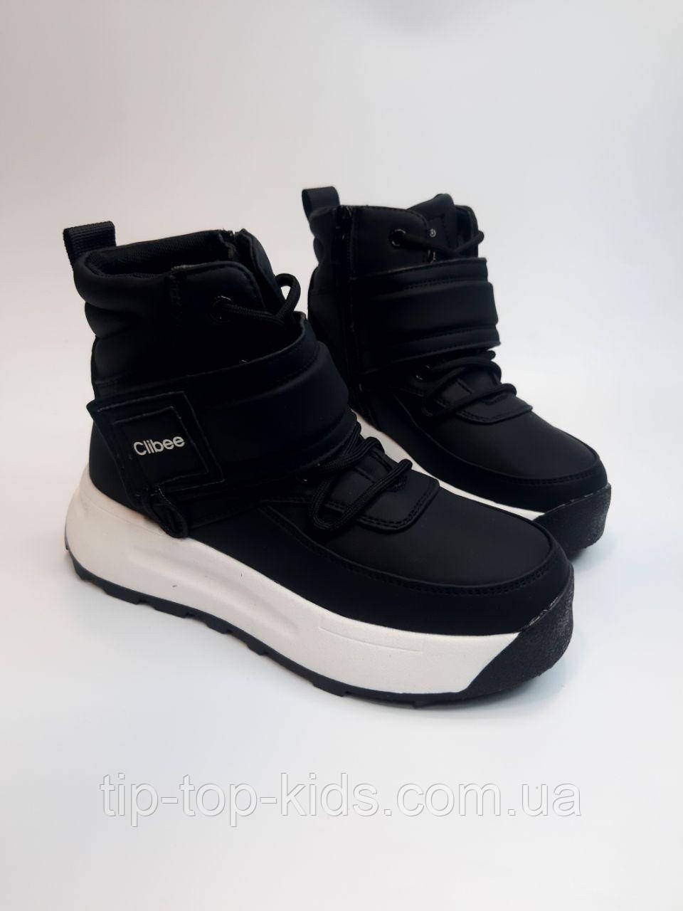 Черевики для дівчинки Clibee 513 чорні р.32,34,35