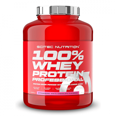100% Whey Protein Professional Scitec Nutrition 2350 g Strawberry White Chocolate, фото 1