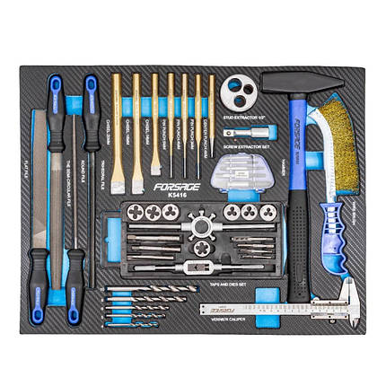 Набір ударного та різального інструменту 41 пр., у ложементі FORSAGE F-K5416 F-K5416, фото 1