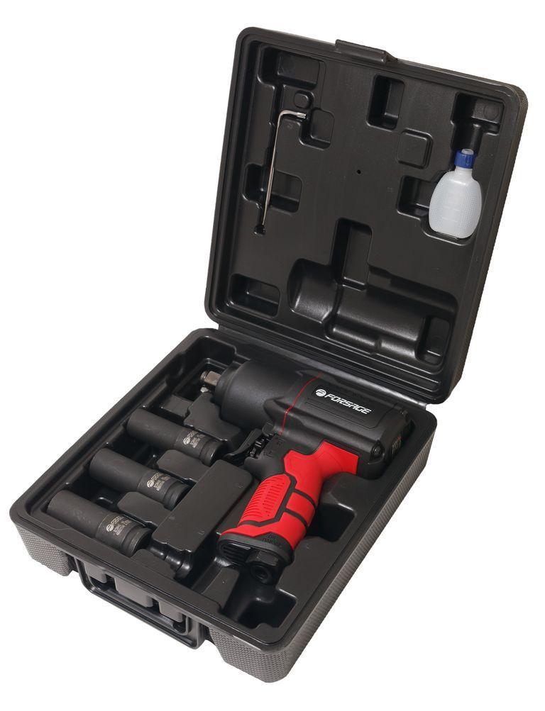 Пневмогайковерт ударний "Twin Hammer" з регулюванням зусилля в полегшеному корпусі 1/2 "+ набір голо F-82549K4