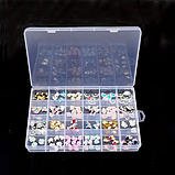 Пластиковий органайзер контейнер 24 відділень Колір прозорий, фото 3