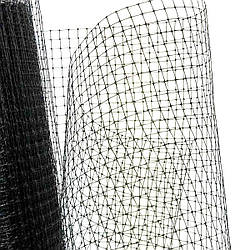 Сітка пташка Клевер Чорний 1.5 м х 100 м Комірка 12 х 14 мм Захисна врожайна сітка від птахів Пластикова сітка