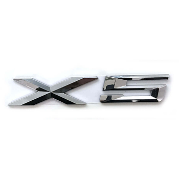 Емблема BMW X5 на кришку багажника abs пластик Сріблястий (KG-11889)