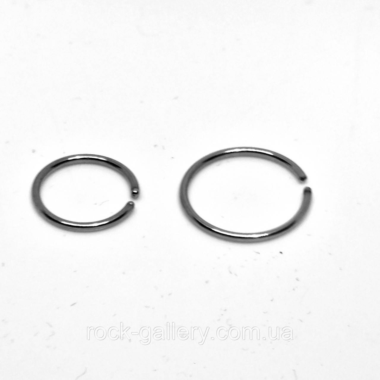 Прикраса на крило носа, кільце 10 мм, 12 мм, мед.сталь ЦIНА ЗА ШТУКУ, фото 1