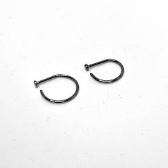 Прикраса на крило носа титанове дерінг,  10 мм, 12 мм ЦIНА ЗА ШТУКУ