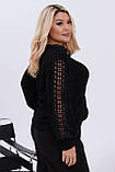 Стильна жіноча тепла кофточка великого розміру новинка 2024, фото 5