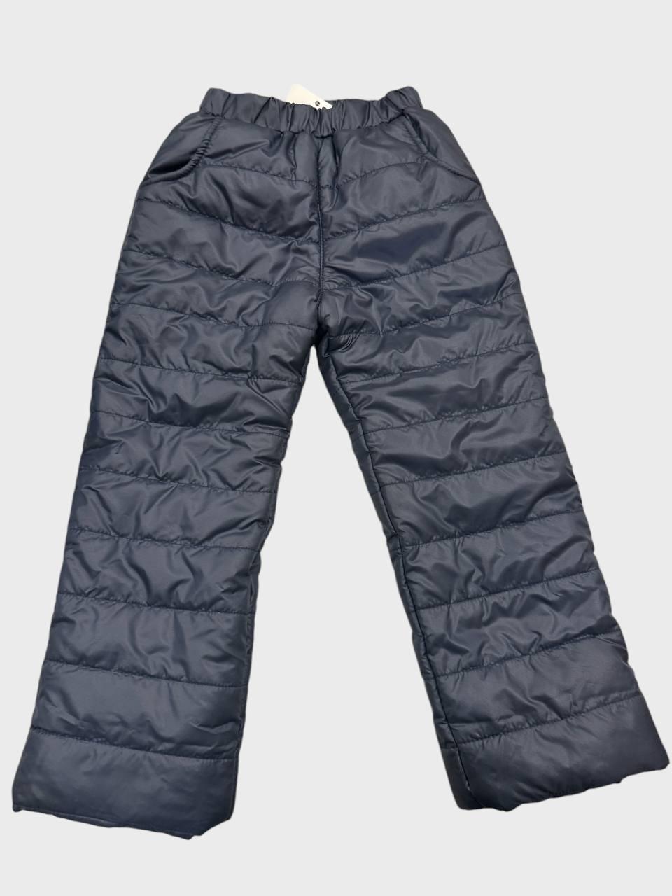 Стьобані штани 92,98, 110 розмір осіньо-зимові чорні, темно-сині, фото 1