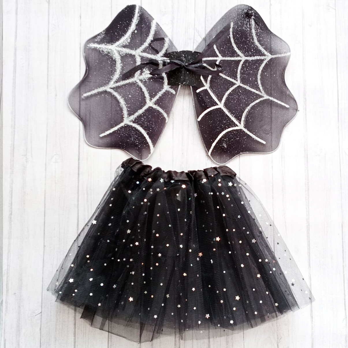 Костюм-паучка для дівчинки на Гелловін. Маскарадний костюм паучка, фото 1