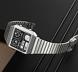 Тактичний сталевий наручний кварцовий годинник з металевим ремінцем з японським механізмом, фото 3