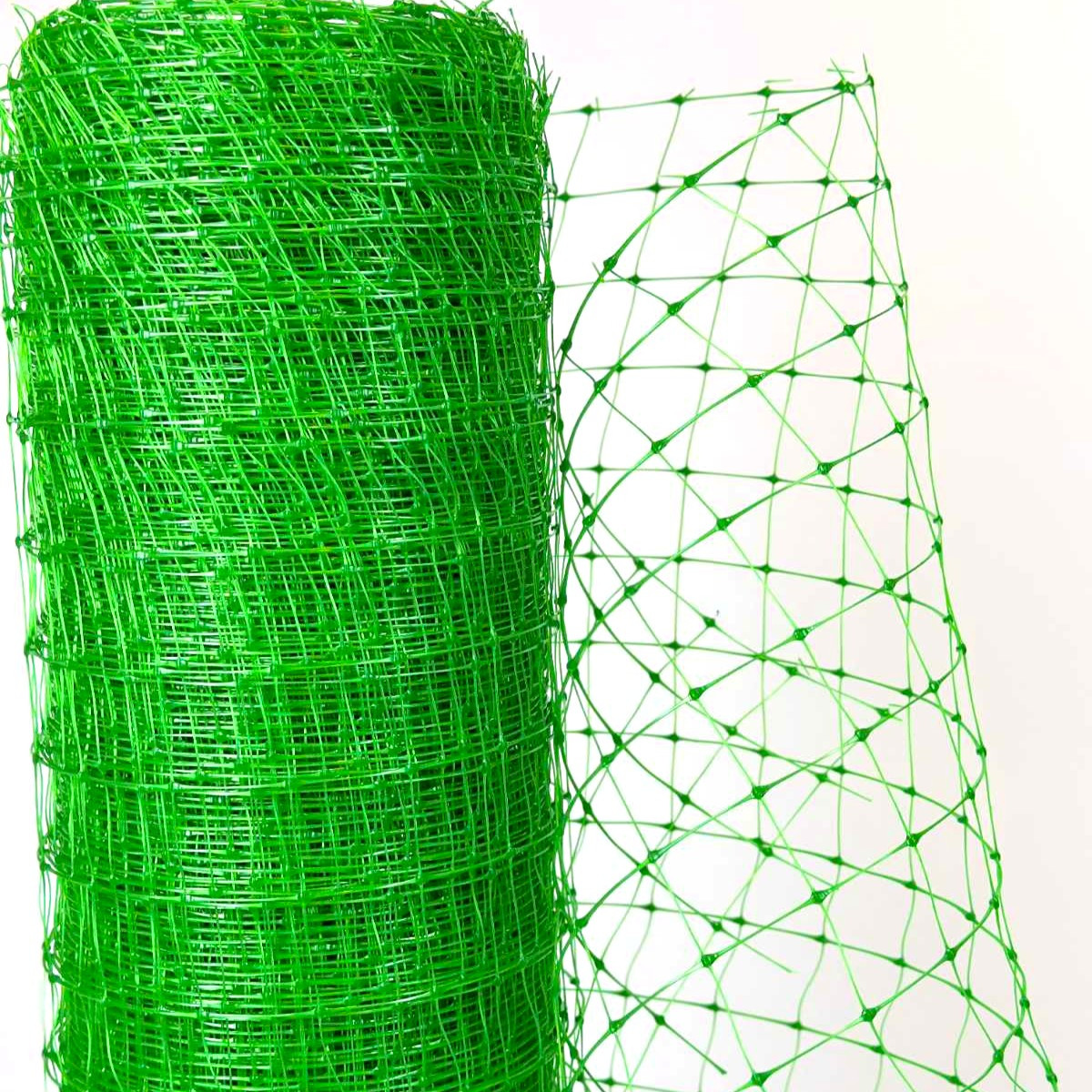 Сітка пташка Клевер Зелений 2 м х 100м Осередок 30 х 35мм Пташка сітка для огорожі Пластикова зелена сітка, фото 1