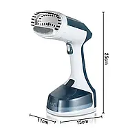 Ручний відпарювач для одягу RAF R.1324B 1500 Вт Синій відпарювач для всіх видів тканини, фото 5