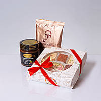 Набір подарунковий KOMPLIMENT ( Рахат лукум, кава, горіхова паста)