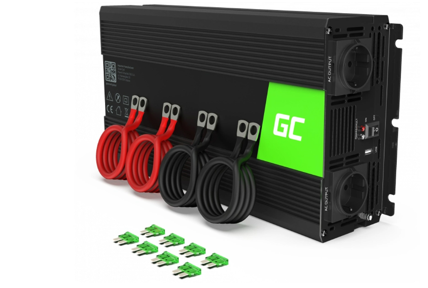 Автомобільний перетворювач Green Cell 24V на 230V 2000W/4000W (INV20) Чистий синус