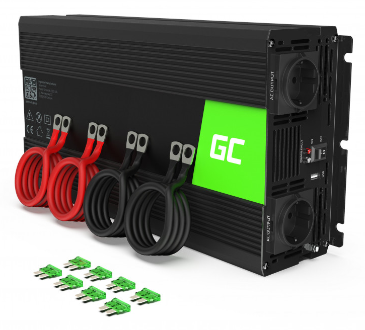 Автомобільний перетворювач Green Cell 24V на 230V 3000W/6000W (INV27)