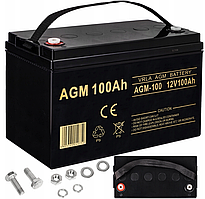 AGM Акумулятор 100Ah 12V VOLT VRLA (6AKUXAG100), Польща