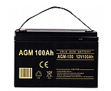 AGM Акумулятор 100Ah 12V VOLT VRLA (6AKUXAG100), Польща, фото 7