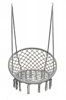 Підвісне крісло садове 110 см плетене FUNFIT Gray (2766)