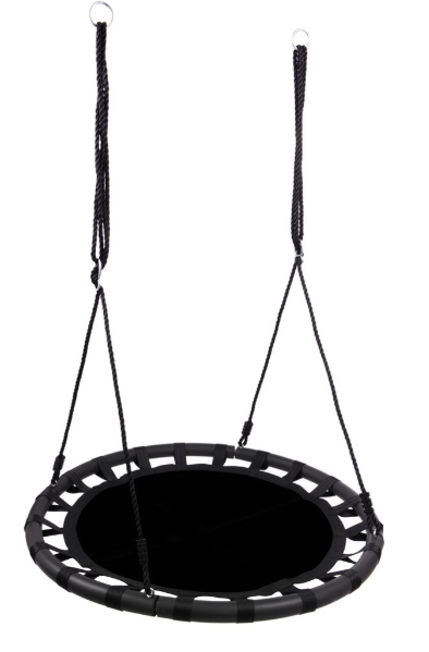 Круглі Гойдалки Гніздо 100 см FUNFIT Black (2768)