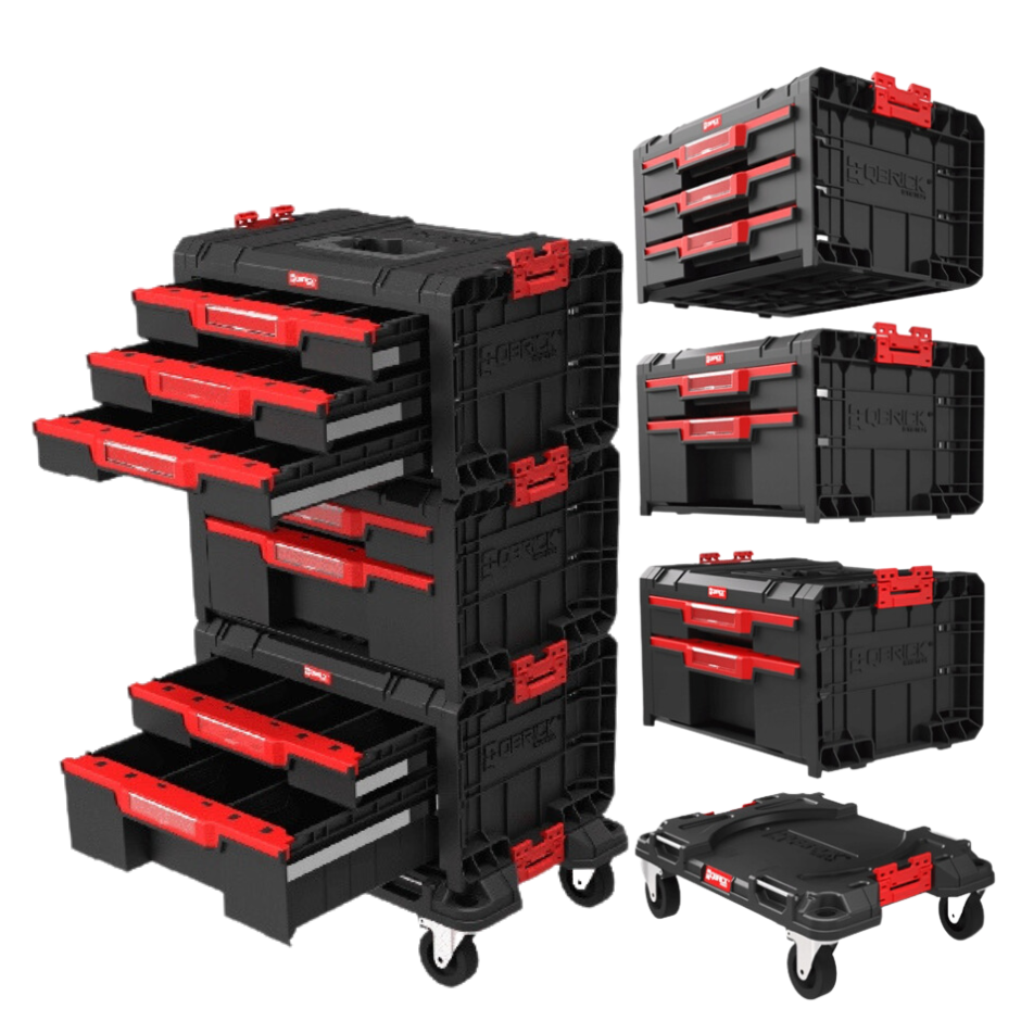 Набір ящиків для інструментів на коліщатках Qbrick System PRO Drawer Workshop Set 1 (5901238258117)