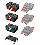 Набір ящиків для інструментів на коліщатках Qbrick System PRO Drawer Workshop Set 1 (5901238258117), фото 4