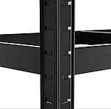 Стелаж для дому та гаража FunFit 180x90x40 см, 175кг/полиця, 5 полиць Black (3265), фото 3