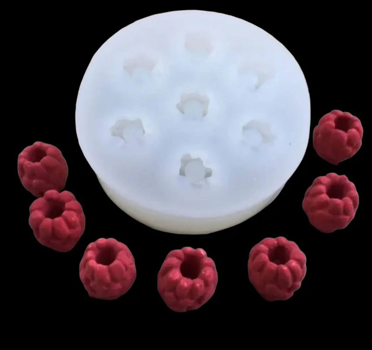 Молд силіконовий кондитерський CHI Малина великий з 7 прозорий (202105)