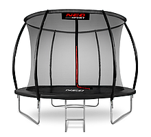 Маленький дитячий Батут 252 см Neo-Sport Premium із захисною сіткою (NS-08C231)