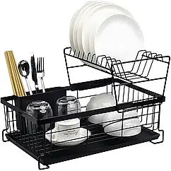 Дворівнева сушарка для посуду Ruhhy 19163