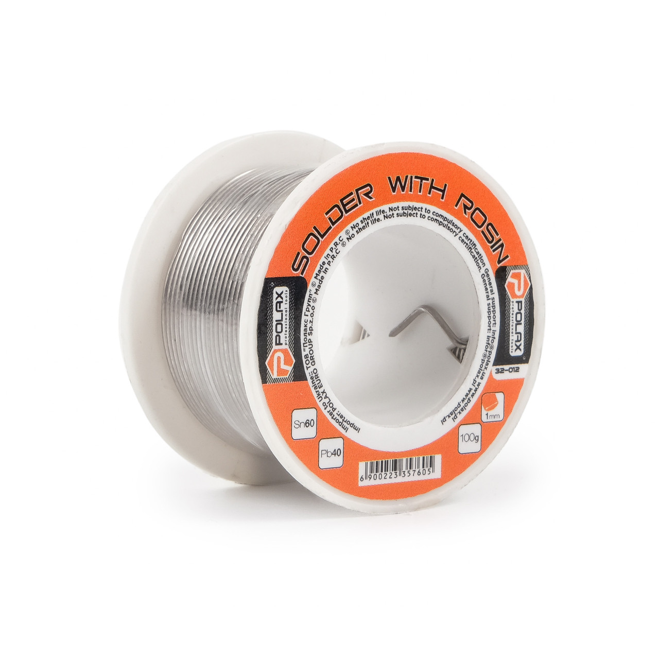 Припій з каніфоллю 1мм 100g Polax (32-012), фото 1
